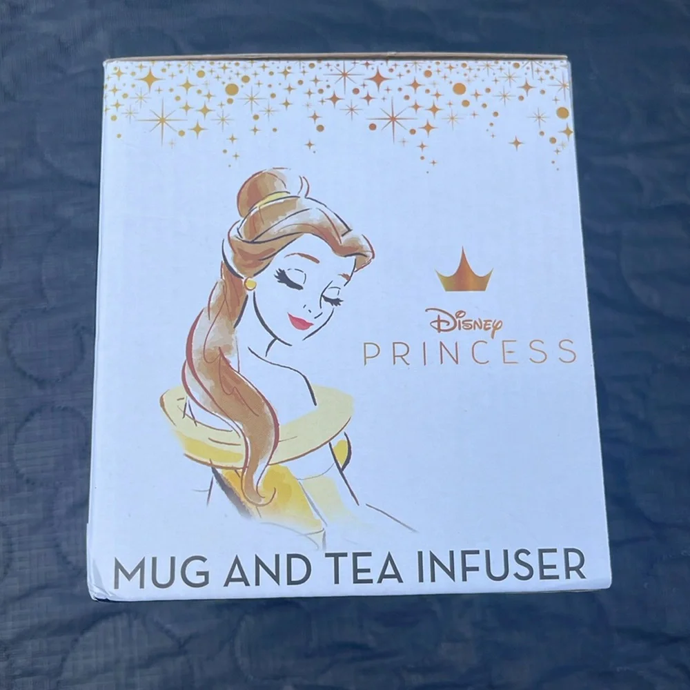 - Disney Mug and Tea Infuser Princess Belle New in Package -Beauty and the…